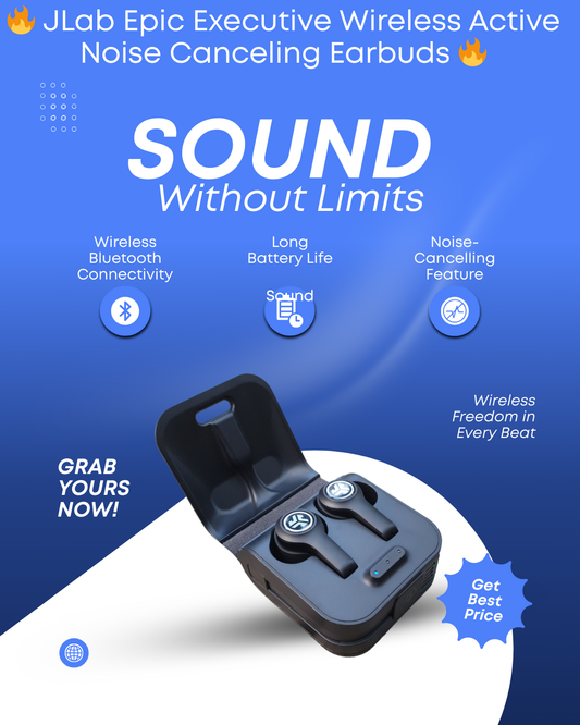 🔥 JLab Epic Executive Wireless Active Noise Canceling Earbuds 🔥